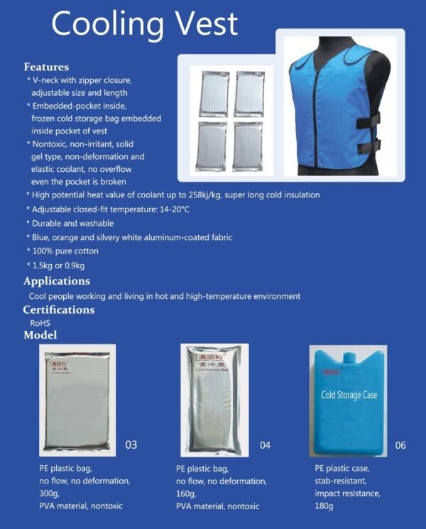 Cooling Vest with Zipper - Image 2